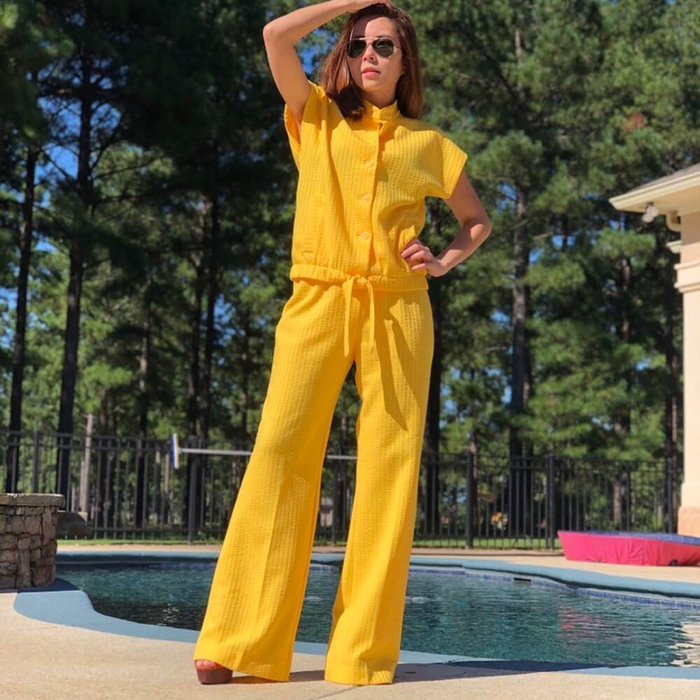 Sunburst 70s Pantsuit Set
